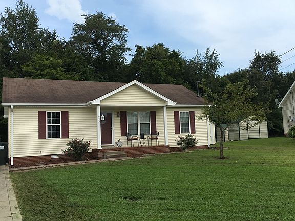 Front yard with Peach tree!