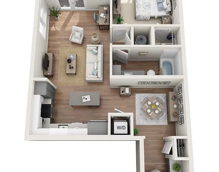 The Sawyer Providence Farm - A4 - 1 Beds - 1 Baths - 838 Sq. ft.