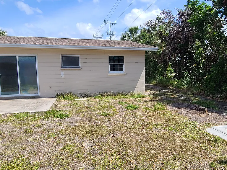 Rear view - Back yard