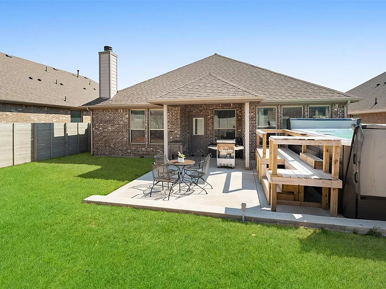 The photos were taken while the home was occupied. The furniture and swim spa shown in the photos is not included with the home.