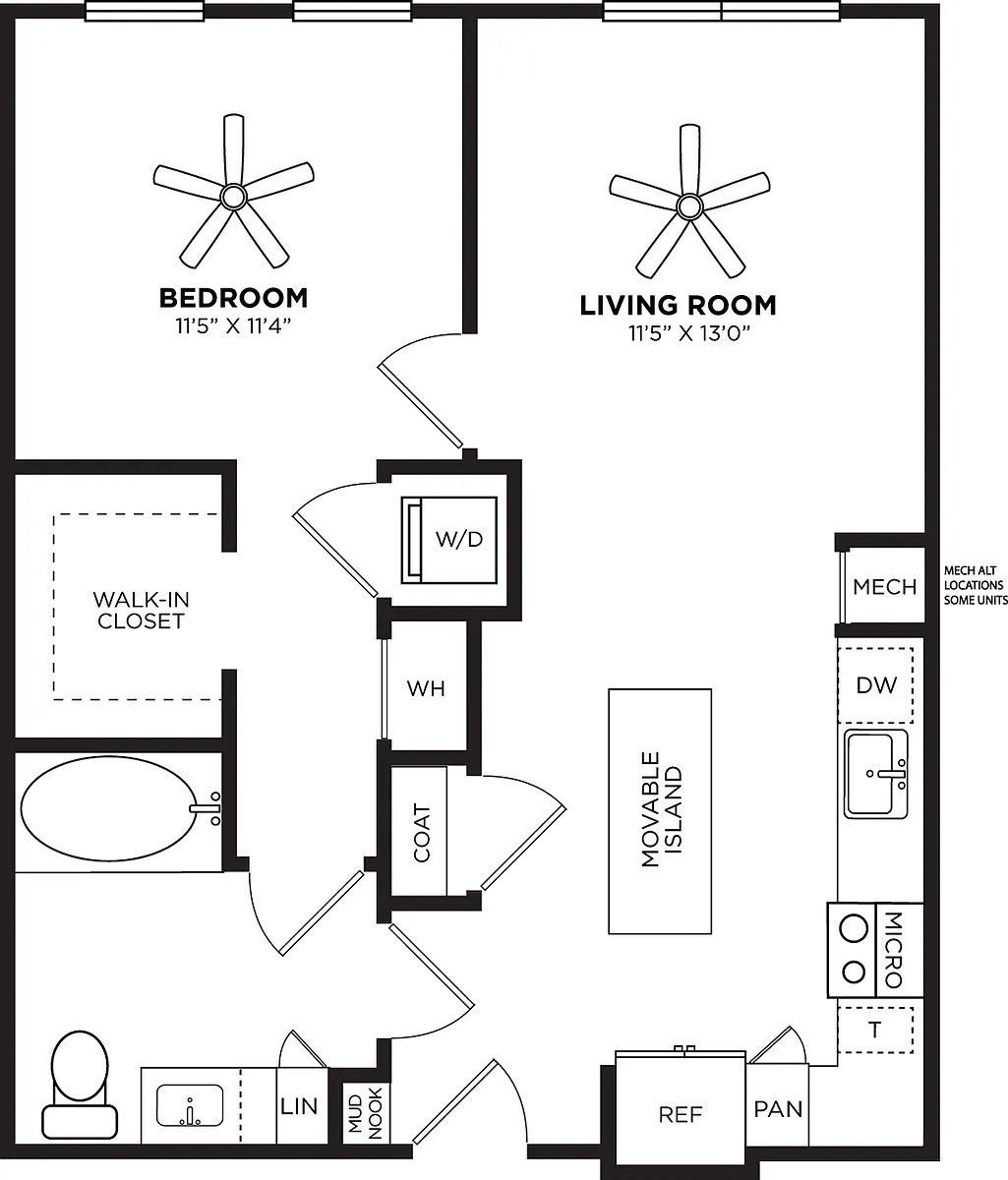 Floor plan A1 No Balcony
