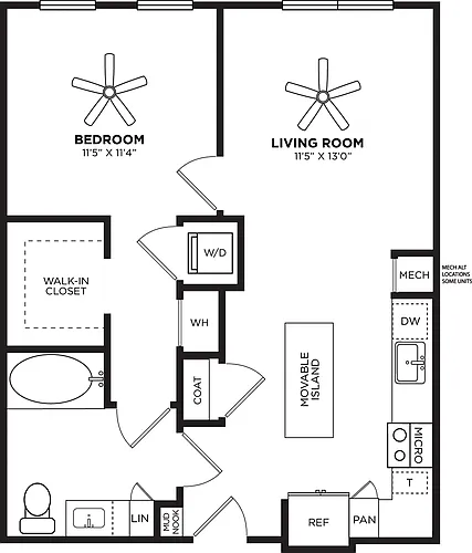 Floor plan A1 No Balcony