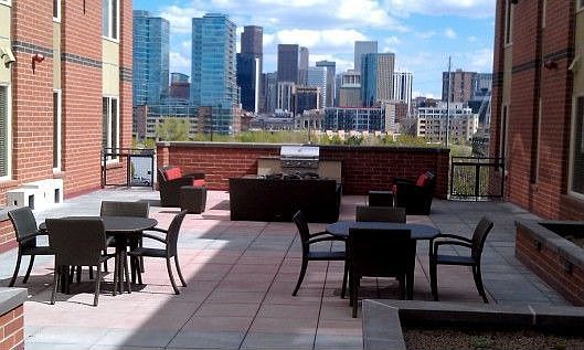 Shared patio with grill