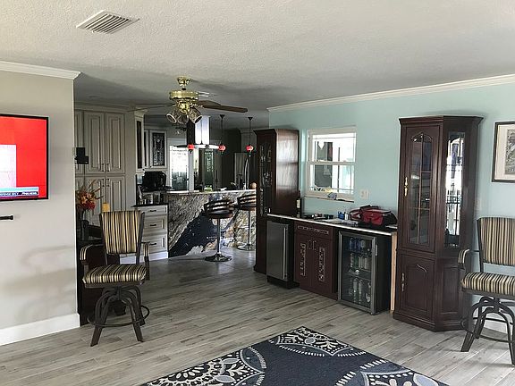 View of kitchen from living 