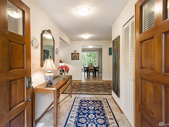 Large entry with tile floors.
