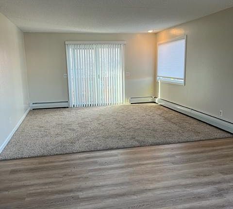 New carpet, with deck.