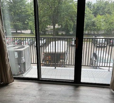 Balcony off living room