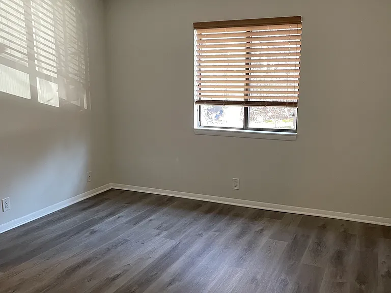 One of two spacious bedrooms