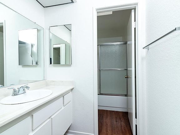 2 1/2 bathrooms in the unit! 1/2 bath is downstairs off the living area.