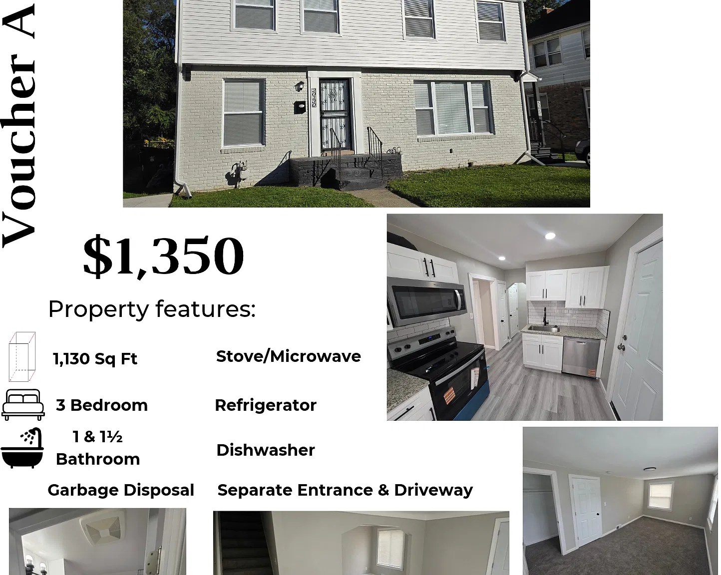 3 bed, 1.5 bath, 1130 sqft, $1,350 — Photo 1
