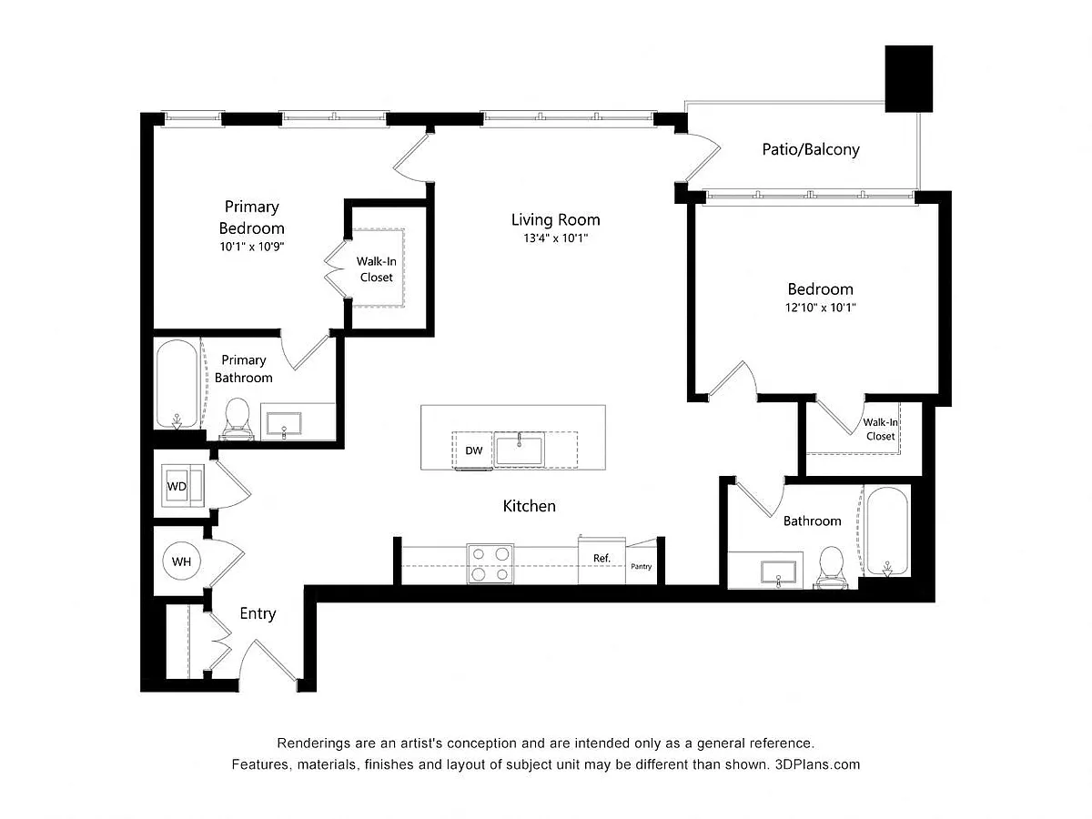 Floor plan 2Bed-C03