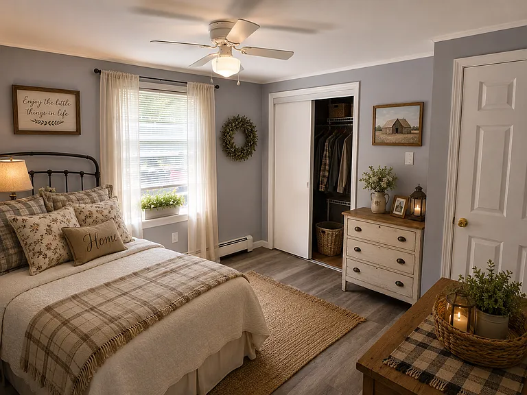 Bedroom 3 (AI staged)
