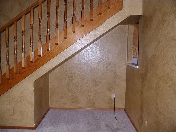 Stairs and area underneath