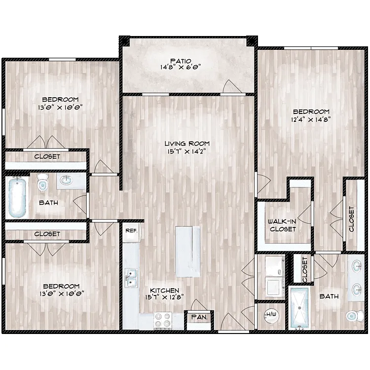 Floor plan 3A