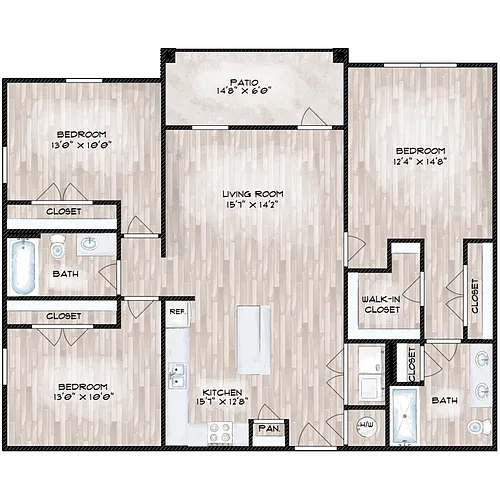Floor plan 3A "Milan"