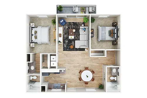 Floor plan 2 Bedroom 2 Bath Renovated