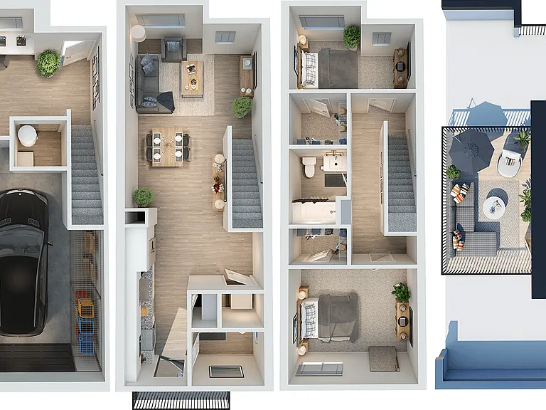 Park Lamont Apartments & Townhomes — Photo 16