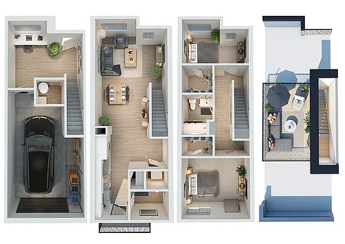 Floor plan Townhome C