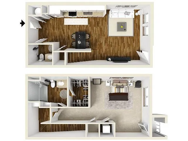 Floor plan The Oak Townhome