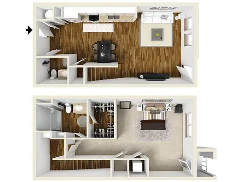 Floor plan The Oak Townhome