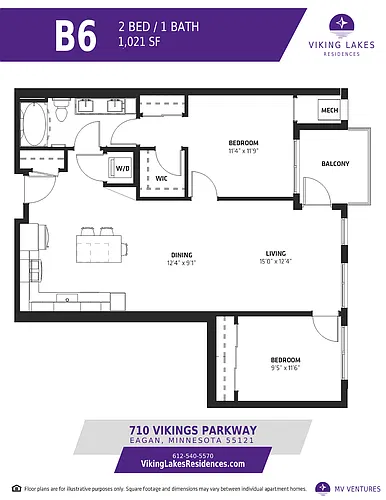 Floor plan $2.22/sq.ft. - B6