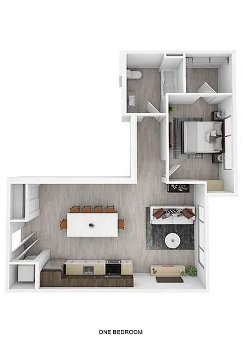 Floor plan 1 Bedroom