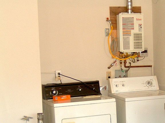 Washer and Dryer in Garage
