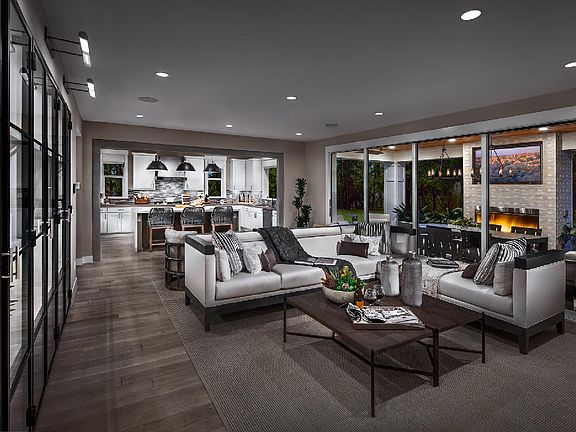 Family Room Overlooking Outdoor Living - Photos are from a similar home