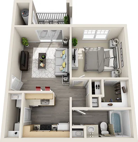 Floor plan A1A- Classic