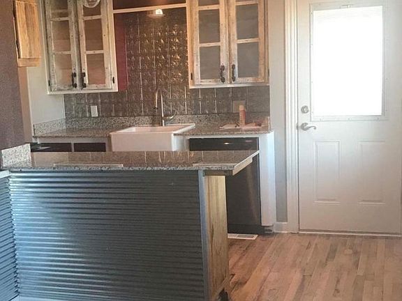 Open concept bar into living