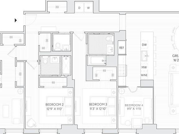 2nd image of 100 Barclay St APT 13G