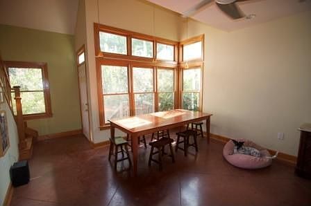 Open plan dining room