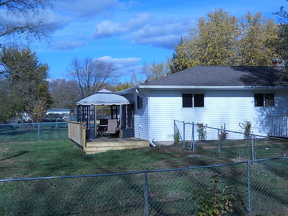 side yard and gazebo