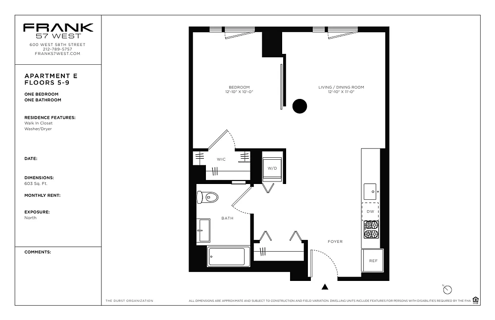 Photo 2 of 17 - 600 W 58th St #7E - Manhattan, NY Building Photo - 600 W 58th St #7E