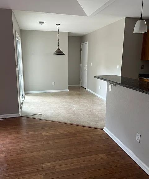 Breakfast area to laundry room and garage