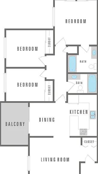 3 Bedroom 2 Bath 3 Bedroom 2 Bath