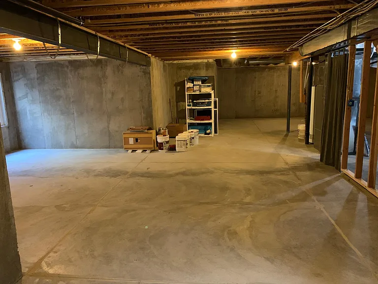 Large full unfinished basement