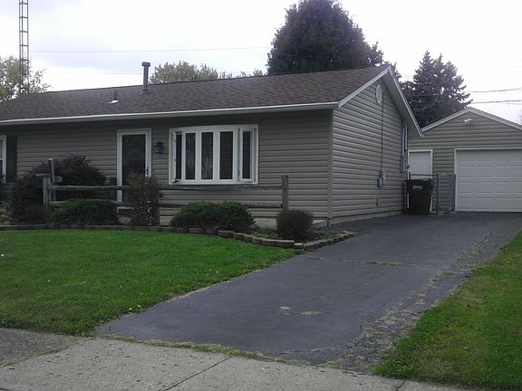 Front of house and garage