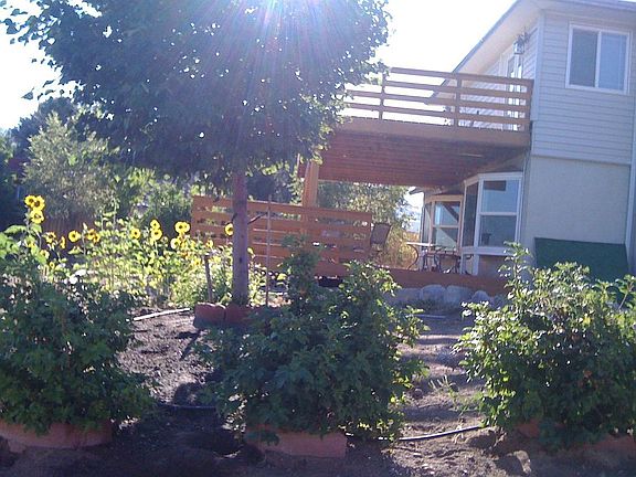 deck and garden