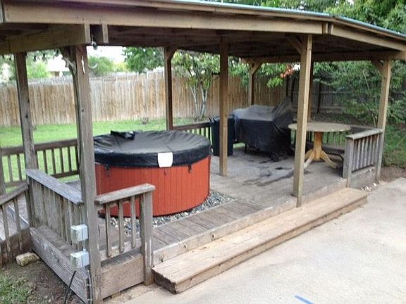 Hot tub deck