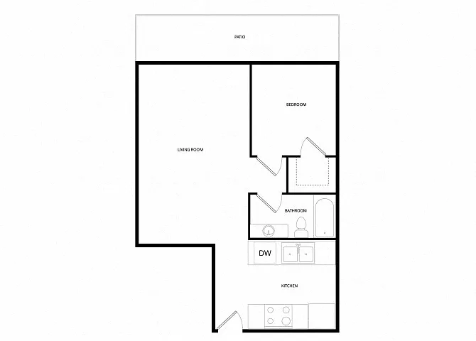 Floor plan One Bedroom