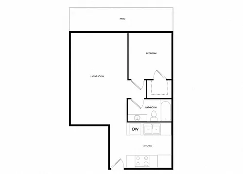 Floor plan One Bedroom