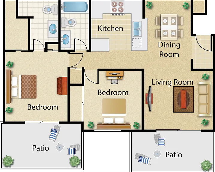 Plan A Floorplan Diagram