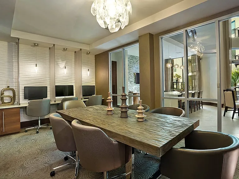Executive conference room and business center