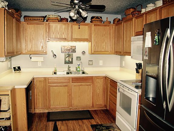 kitchen with new fridge