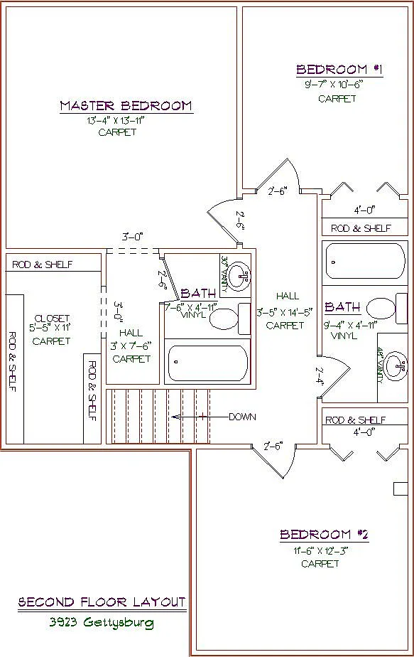 3 bed, 2.5 bath, 1480 sqft, $1,000 — Photo 2