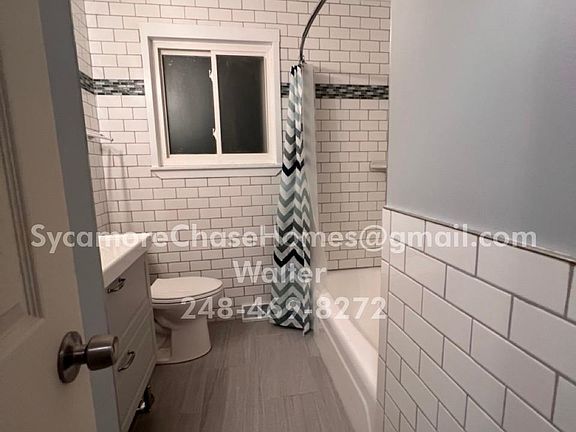Master bathroom from hallway