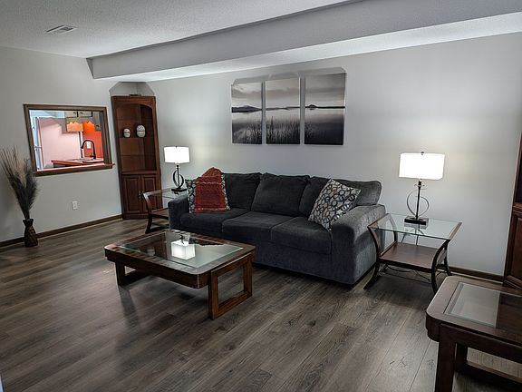 living room view from front door