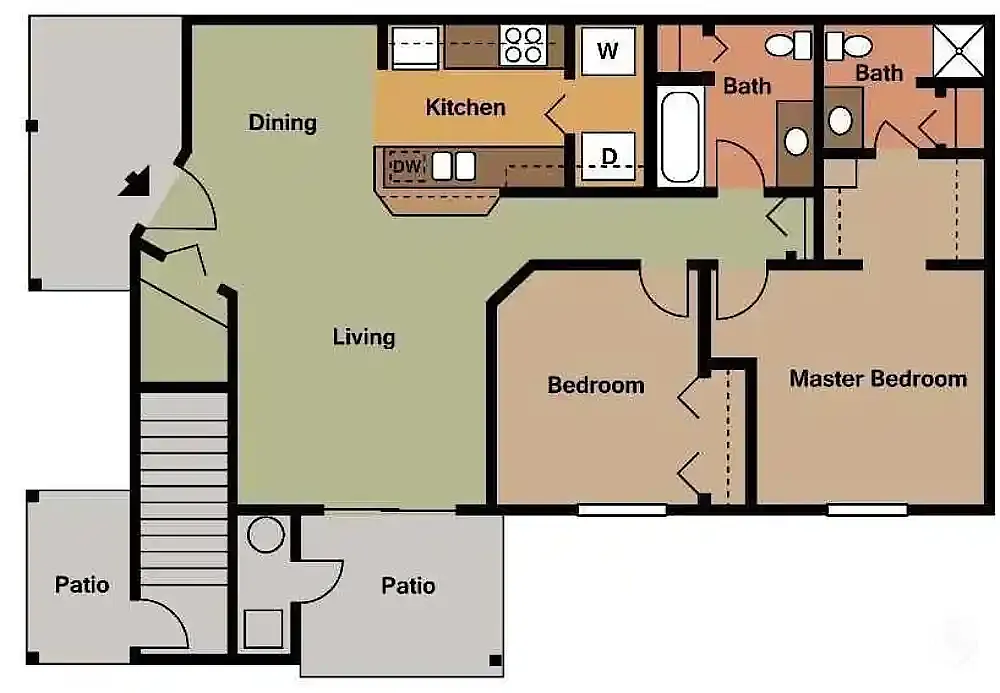 Floor plan Emerald Park Family 2 Bed
