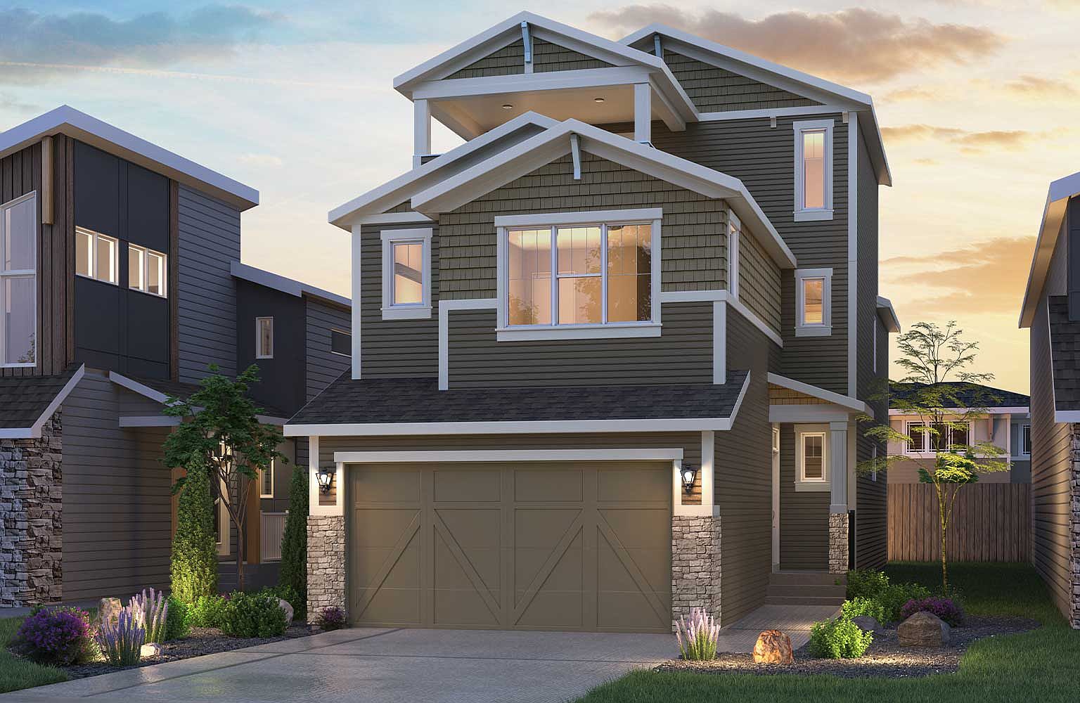 Purcell 24 3 Storey Plan, Front Garage Single Side Yard at Rockland